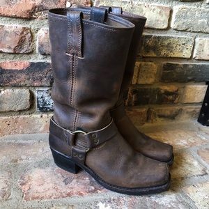 Frye harness 12r 8.5 leather brown